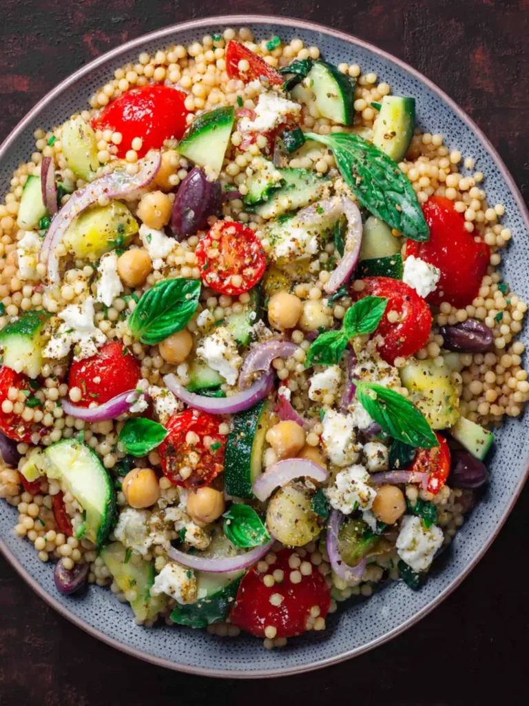 Best Mediterranean Couscous Salad (Easy 25 Minute Recipe) First Image