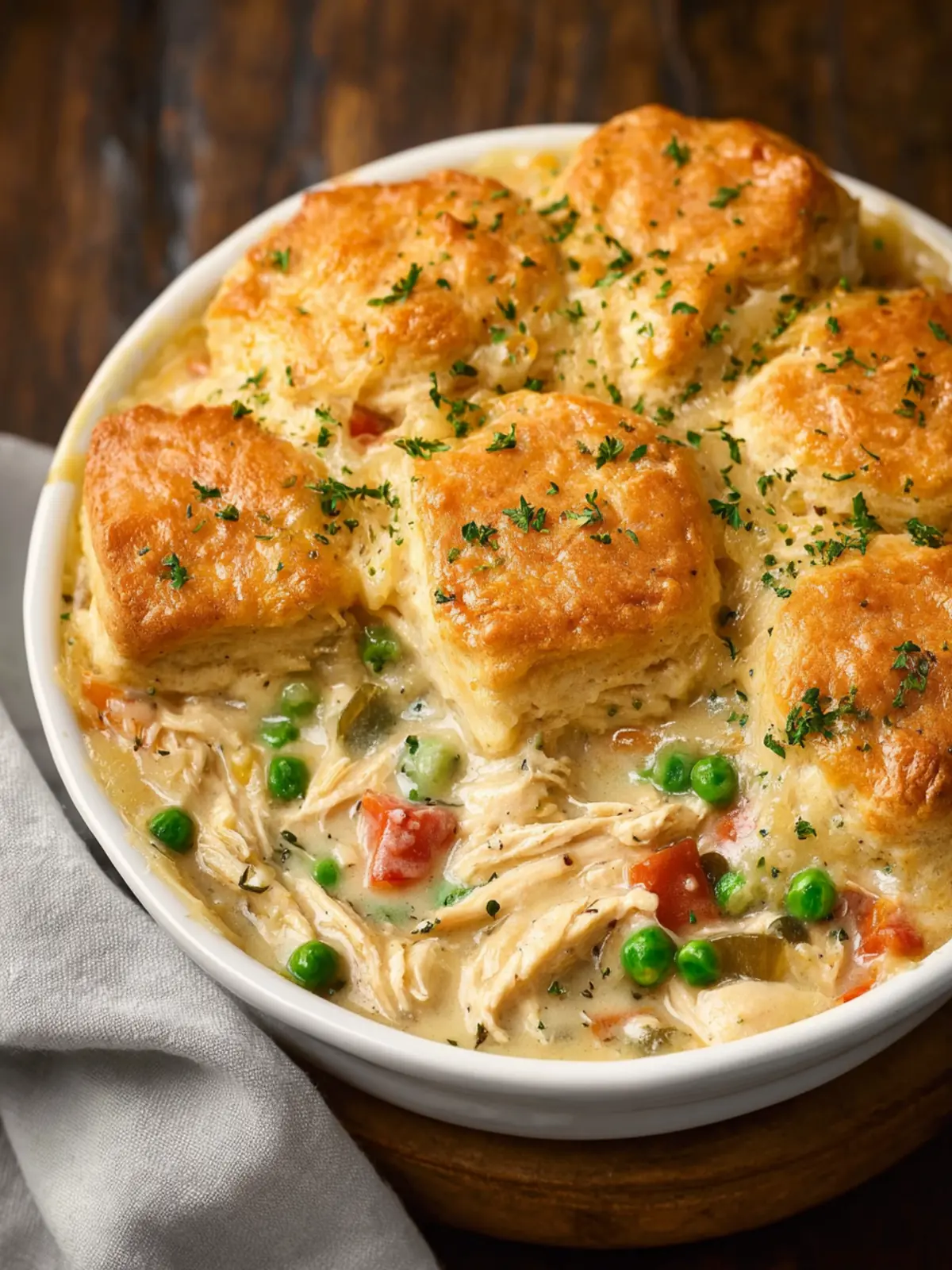 Chicken and Biscuit Casserole: Easy Comfort Food Delight