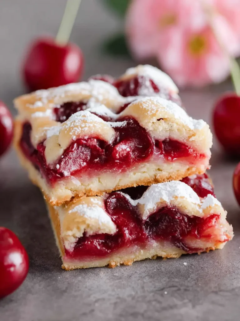 Easy Cherry Pie Bars for a Crowd First Image