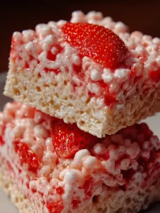 Irresistible Strawberry Crunch Rice Krispie Treats Recipe First Image