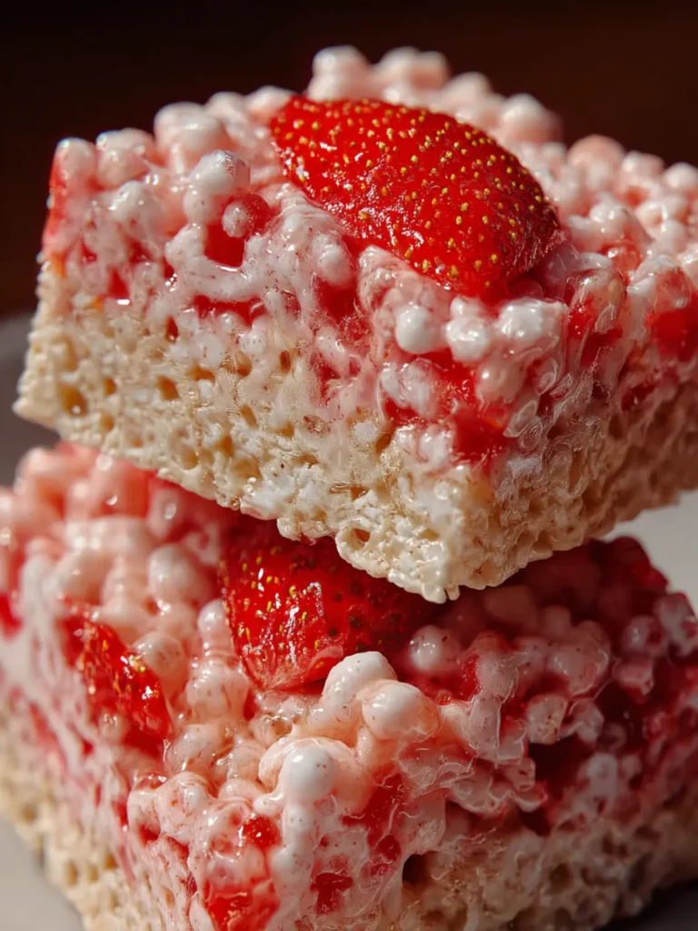 Irresistible Strawberry Crunch Rice Krispie Treats Recipe First Image