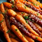 Miso Glazed Carrots with Sesame Seeds First Image