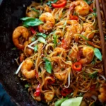 One Pan Simple Asian Shrimp Noodles First Image
