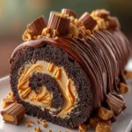 Peanut Butter Cup Chocolate Roll Cake First Image
