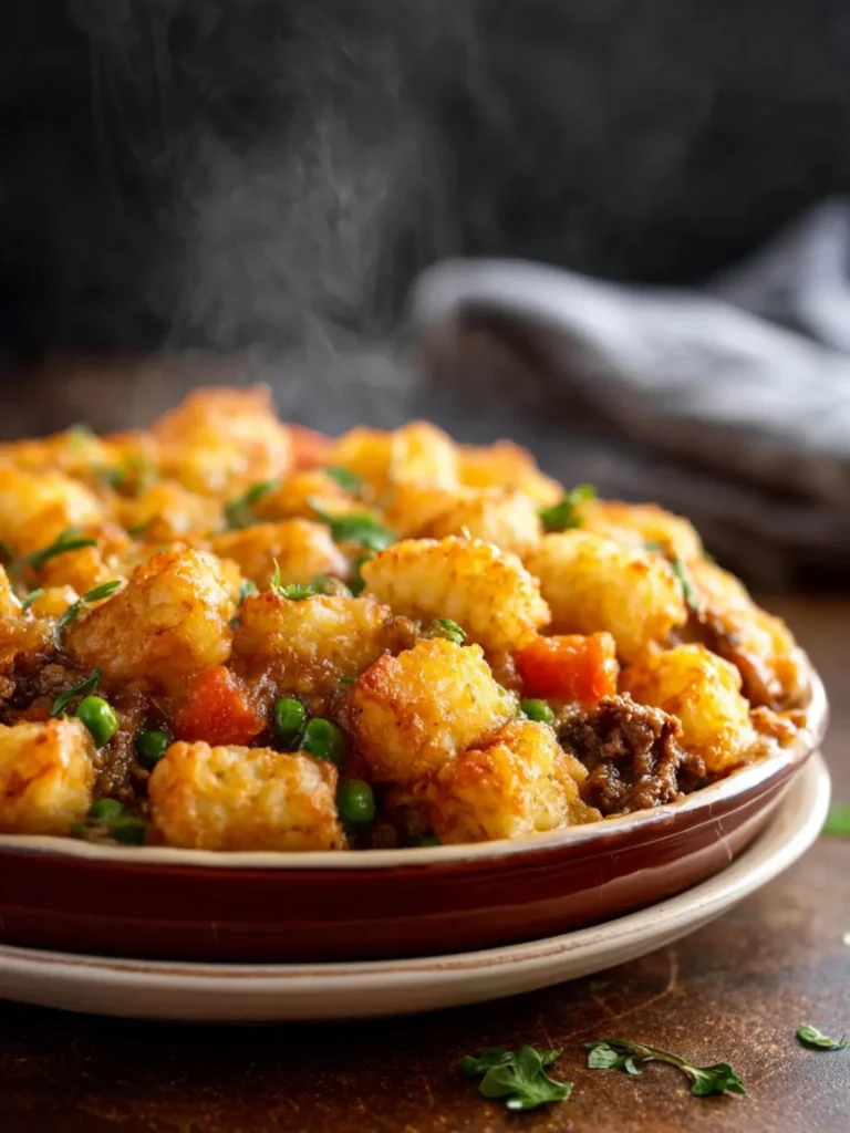 Shepherd’s Pie Tater Tot Casserole First Image