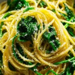 Lemon Butter Spinach Spaghetti First Image