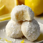 Lemon Coconut Snowball Cookies First Image