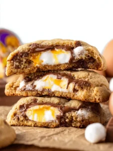 cream egg stuffed cookies First Image