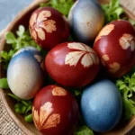 naturally dyed Easter eggs First Image